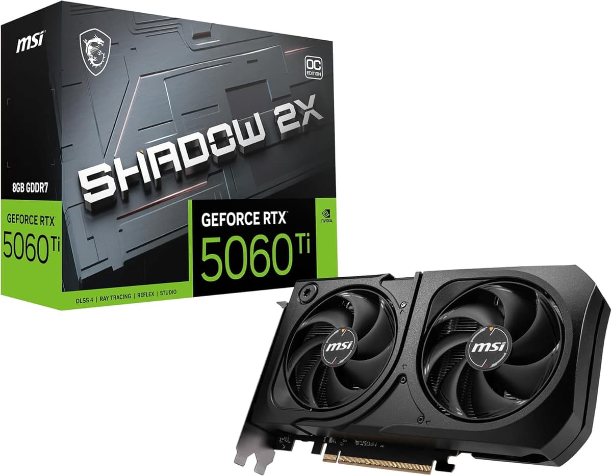 Placa de Vídeo RTX 5060 Ti Shadow 2X OC 8GB