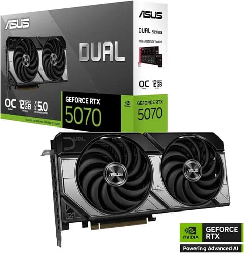 Placa de Vídeo Asus Dual NVIDIA GeForce RTX 5070 OC 12GB